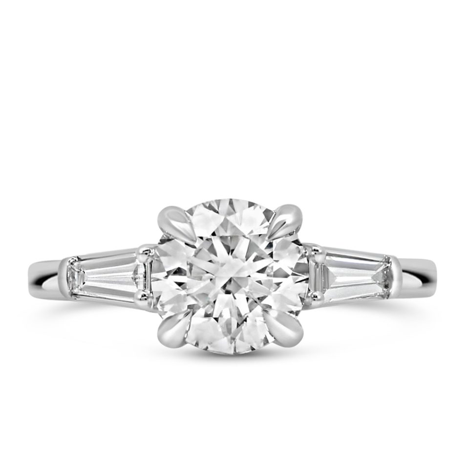 Ring with 2.50 Carat TW of Lab Created Diamonds in 14kt White Gold