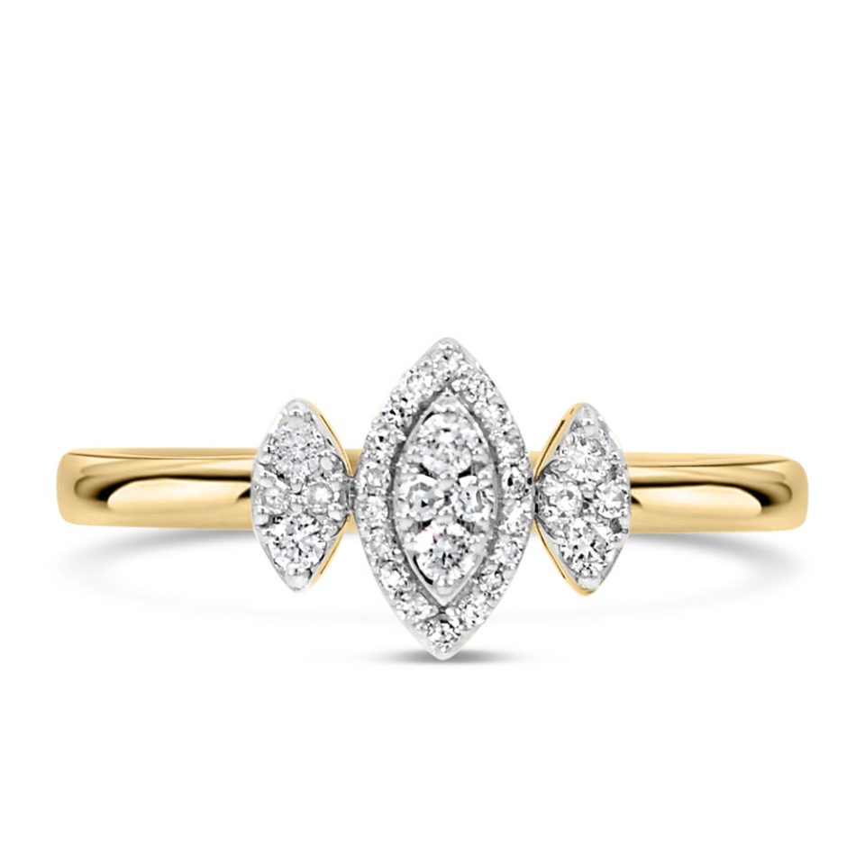 Ring with .20 Carat TW of Diamonds in 10kt Yellow Gold